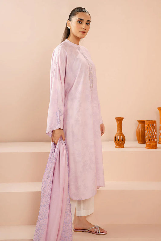 Cross Stitch - Pink 2 PC (Shirt & Dupatta)