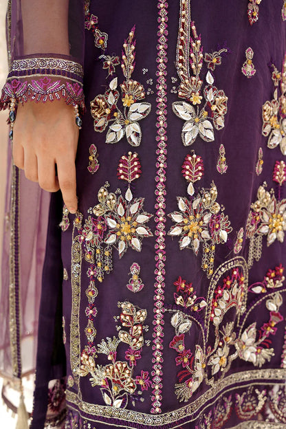 Ricamo- Purple Embellished Suit